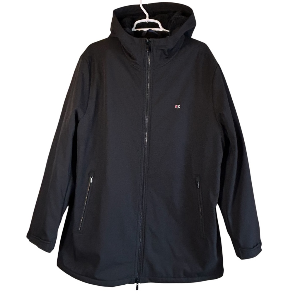 Champion Men's Hooded, Faux Sherpa-Lined Jacket Size L